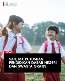 Resmi! Pendidikan Dasar Negeri dan Swasta Gratis