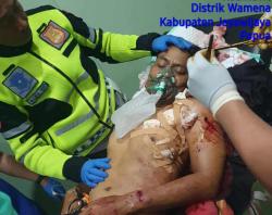 Anggota Polisi Lalu Lintas Ditembak OTK di Depan IGD RSUD Wamena