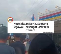 Laka Kerja di Atap Minimarket Tanara: Pekerja Tersetrum Listrik, Warga Pertanyakan Keamanan Kerja