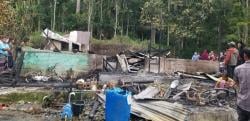 Satu Unit Rumah Warga di Kecamatan Mane Pidie Hangus Dilahap Si Jago Merah