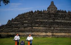 Macron Kunjungi Candi Borobudur, Indonesia–Prancis Sepakati Kolaborasi Budaya dan Pariwisata