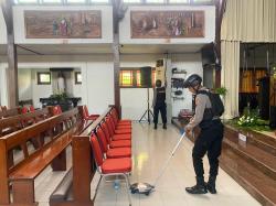 Kapolres Kudus Tinjau Pengamanan Ibadah Kenaikan Yesus Kristus di Sejumlah Gereja