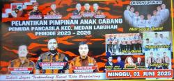 Ganda Simbolon Nahkodai PP Medan Labuhan. Pelantikan Meriah Dihadiri Tokoh dan Musisi Ternama