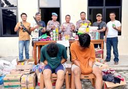 Apes! Dua Orang Terduga Pelaku Pencurian Toko Sembako di Menggala Ditangkap Polisi