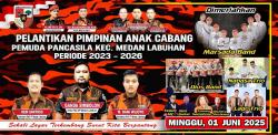 Ganda Simbolon Nahkodai PP Medan Labuhan. Pelantikan Meriah Dihadiri Tokoh dan Musisi Ternama