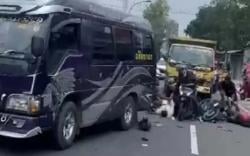 Detik-detik Subuh Mencekam di Parung Truk Boks Tabrak 4 Motor, 1 Tewas 3 Luka Ringan  