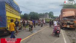Breaking News: Tabrakan 3 Truk di Binuang, 4 Korban Dilarikan ke RS,Jalan Trans Sulawesi Macet Total