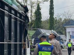 Saat Lantas Polres Grobogan Gencarkan Sosialisasi Indonesia Zero Over Dimension and Over Loading