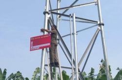 Langgar Perda, Tower BTS Tidak Berizin di Kota Tangerang Disegel Aparat