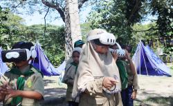 Serunya Leadership Inovatif Camp SD Muhammadiyah 7 Jagir, Siswa Menjajal Aplikasi Digital Ecofem Edu