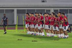 Inilah Penampakan Latihan Pemain Timnas Jelang Lawan China