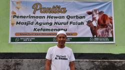 Presiden Prabowo Sumbang Sapi Kurban Jumbo untuk Masjid Tertua di Perbatasan TTU