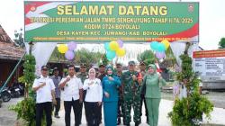 Jalan Hasil TMMD Sengkuyung Diresmikan, Akses Transportasi Warga Kayen Juwangi Makin Lancar
