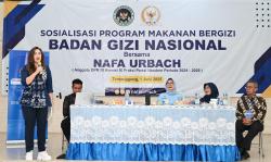 Sosialisasi MBG di Temanggung, Nafa Urbach Ingatkan Pentingnya Asupan Gizi untuk Anak Usia Dini