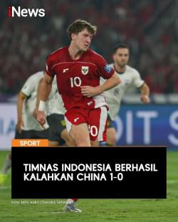 Timnas Indonesia Taklukkan China 1-0 pada Matchday Kesembilan Grup C Kualifikasi Piala Dunia 2026