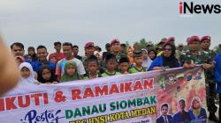 Menuju Pesta Rakyat Danau Siombak, HNSI Medan Gandeng YONMARHANLAN I Gelar Aksi Bersih Lingkungan