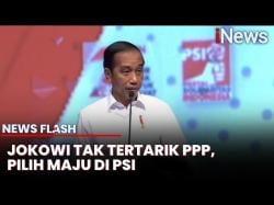 Jokowi Tegaskan Pilih PSI, Tolak Tawaran Jadi Ketum PPP