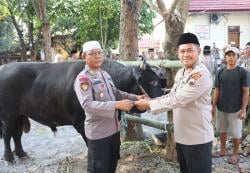Semangat Berbagi di Hari Raya Iduladha 1446 H, Polres Grobogan Kurban 8 Sapi dan 6 Kambing