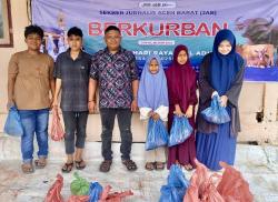 Sekber JAB Berbagi, Daging Kurban Disalurkan Untuk Wartawan dan Anak Yatim