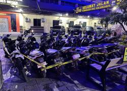 Salon dan Bengkel Digerebek Polisi di Simalingkar, Puluhan Motor Tanpa Dokumen Disita