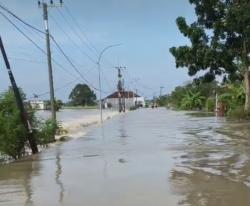 Hujan Deras, Kali Lamong Meluap, Genangi Enam Desa di Balongpanggang dan Benjeng