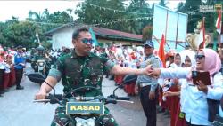 FOTO: Kasad Tutup TMMD di Asahan, Ribuan Masyarakat Banjiri Pesta Rakyat
