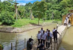 Fahzren Preman Orang Utan Haven, Sambut Rombongan Sofyan Tan dan Bupati Deli Serdang