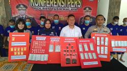 Satnarkoba Polres Tasikmalaya Bongkar Jaringan Tembakau Sintetis dan Obat Keras, 9 Pelaku Diringkus