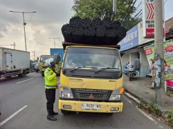 Satlantas Polresta Sidoarjo Gencar Razia Truk ODOL, Teguran Tertulis hingga Tilang