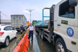 Urai Kemacetan di Sayung Demak, U-Turn Median Jalan di Depan Pabrik Polytron Ditutup