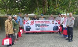 Sambut HUT Bhayangkara Ke-79 Polsek Anyar Polres Cilegon Bagikan Bansos Paket Sembako