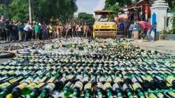 Polres Tasikmalaya Kota Musnahkan Ribuan Botol Miras dan Knalpot Brong