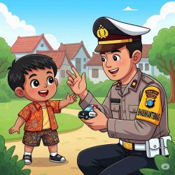 Demi Kebaikan, Orang Tua di Karossa Bawa Anak ke Polisi untuk Dapat Bimbingan