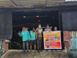 Polres Belawan Sosialisasikan Call Center 110, Warga Kini Bisa Lapor Polisi Cukup Lewat Telepon