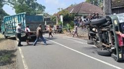 Mobil Lapas Kelas IIB Tasikmalaya Terguling di Mangunreja, 15 Warga Binaan Selamat