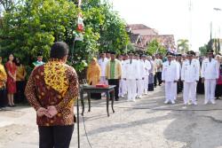 Unik, Rotasi Mutasi 110 PNS Subang Digelar di Jalan Rusak, Bupati Tekankan Pelayanan dan Reformasi