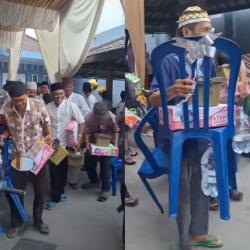Viral, Tamu Undangan Hajatan Dapat Suvenir Air Galon, Kursi Plastik dan Sekardus Mi Instan