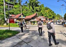 Sisir Titik Rawan, Polisi di Mamasa Gelar Patroli Jalan Kaki