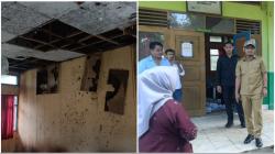 Gedung Perpustakaan SMPN 1 Kulisusu Utara Rusak Parah, Wabup Butur: Diusulkan Segera Diperbaiki