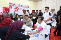 HUT  Bhayangkara, Polda Riau Gelar Bakti Kesehatan
