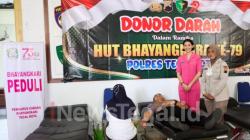 78 Orang Sumbang Darah  di Polres Tegal Kota