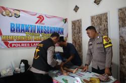 Hari Bhayangkara ke-79 Gelar Khitanan dan pengobatan Gratis.