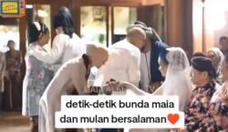 Viral, Momen Mulan Jameela Bersalaman dengan Maia Estianty saat Siraman Al Ghazali
