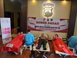 Sambut HUT Bhayangkara ke-79, Polres Batang Gelar Donor Darah untuk Bantu Sesama