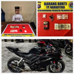 Polresta Palangka Raya Tangkap Pria Pengedar Narkoba dengan Barang Bukti 6,36 Gram Sabu