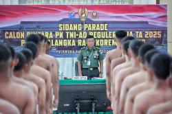 Sidang Parade Calon Bintara PK TNI AD Reguler Tahun 2025 Digelar di Korem 102/Pjg Palangka Raya