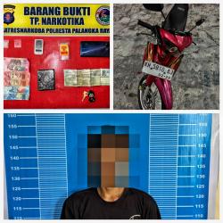 Satresnarkoba Polresta Palangka Raya Tangkap Pria Bawa 2,43 Gram Sabu di Tas Selempang