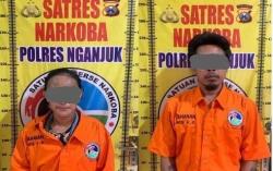 Sepasang Kekasih Edarkan Narkoba di Nganjuk, Digerebek Polisi Usai Ambil Sabu dari Surabaya