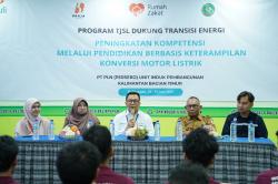 PLN UIP KLT Latih Lulusan SMK Konversi Motor Listrik, Dukung Transisi Energi di Balikpapan