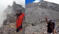 Viral, Pendaki Pamer Mencapai Puncak Gunung Merapi padahal Dilarang karena Status Siaga